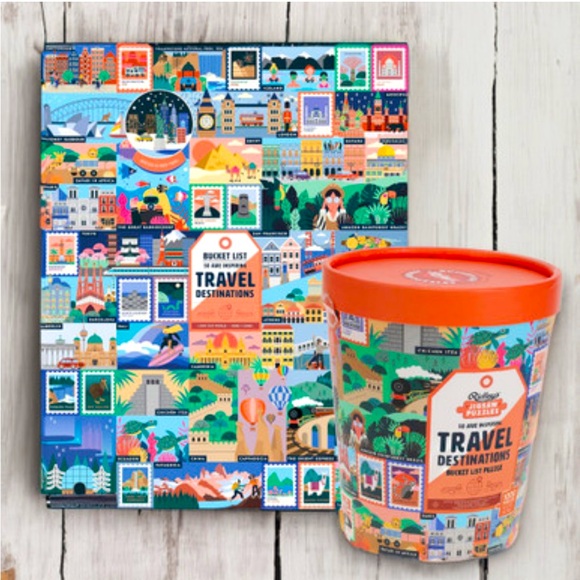 50 Awe-Inspiring Travel Destinations Bucket List 1000-Piece Puzzle